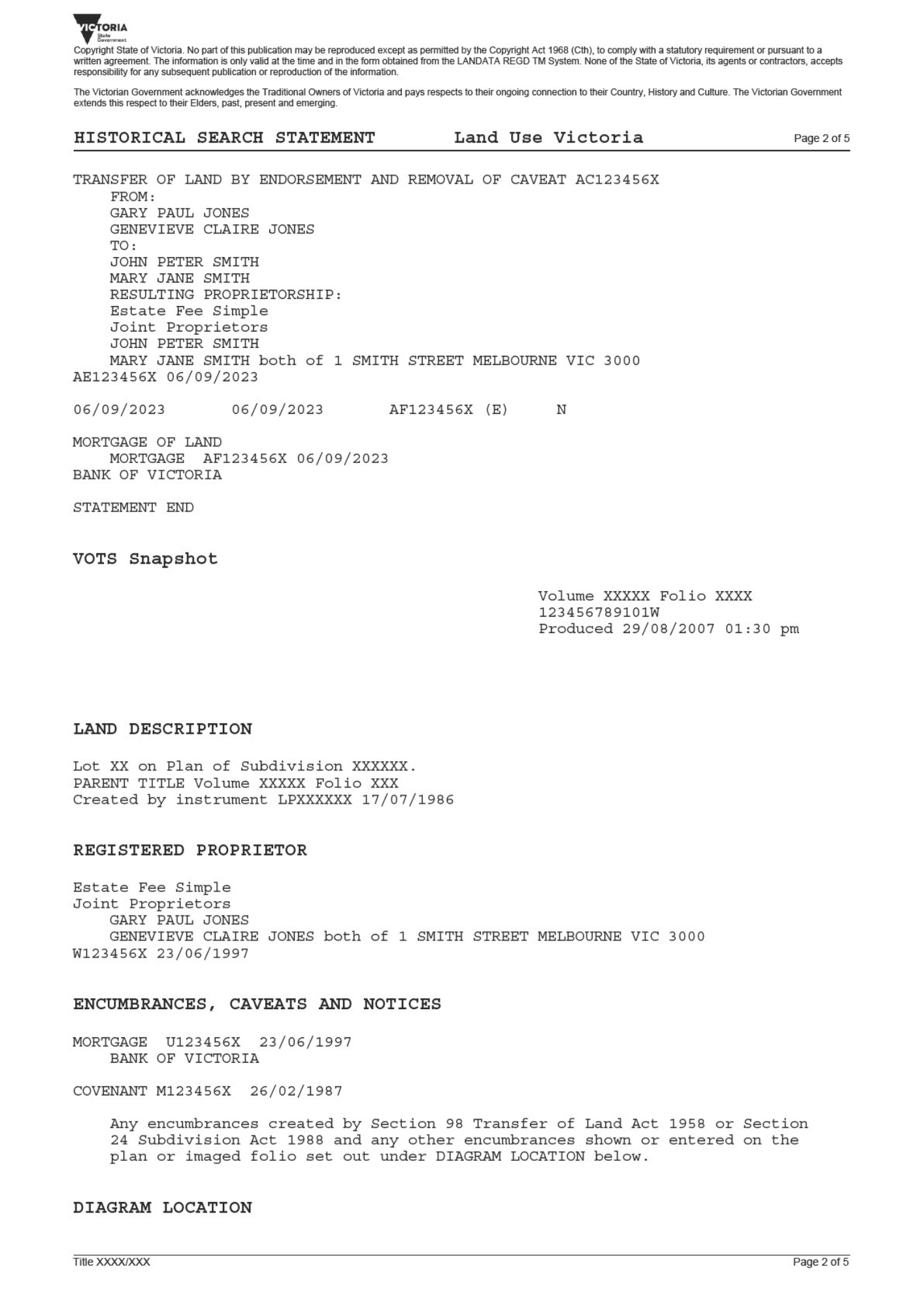 Example of a Title History - Page 2